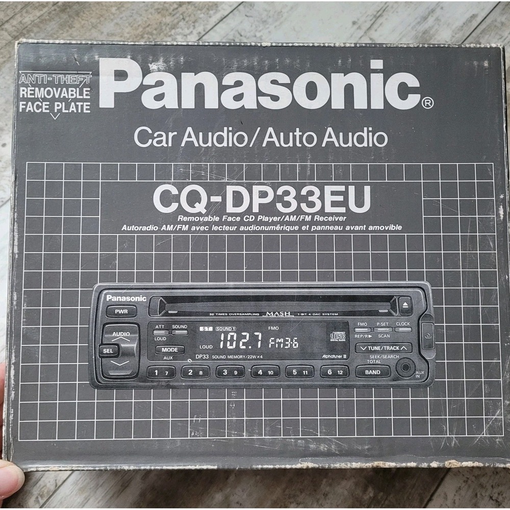 Panasonic CQ-DP33EU Car Audio Original Box ONLY - Vintage